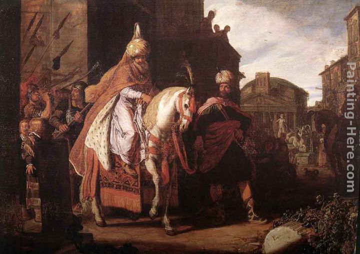 The Triumph of Mordecai painting - Pieter Lastman The Triumph of Mordecai art painting